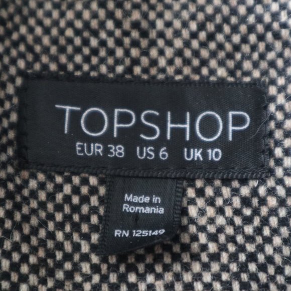 Topshop Tweed Coat - Picture 9 of 10